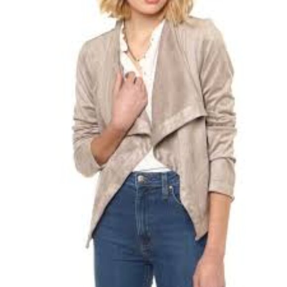 BB Dakota cream Drape Front Blazer - Picture 4 of 4